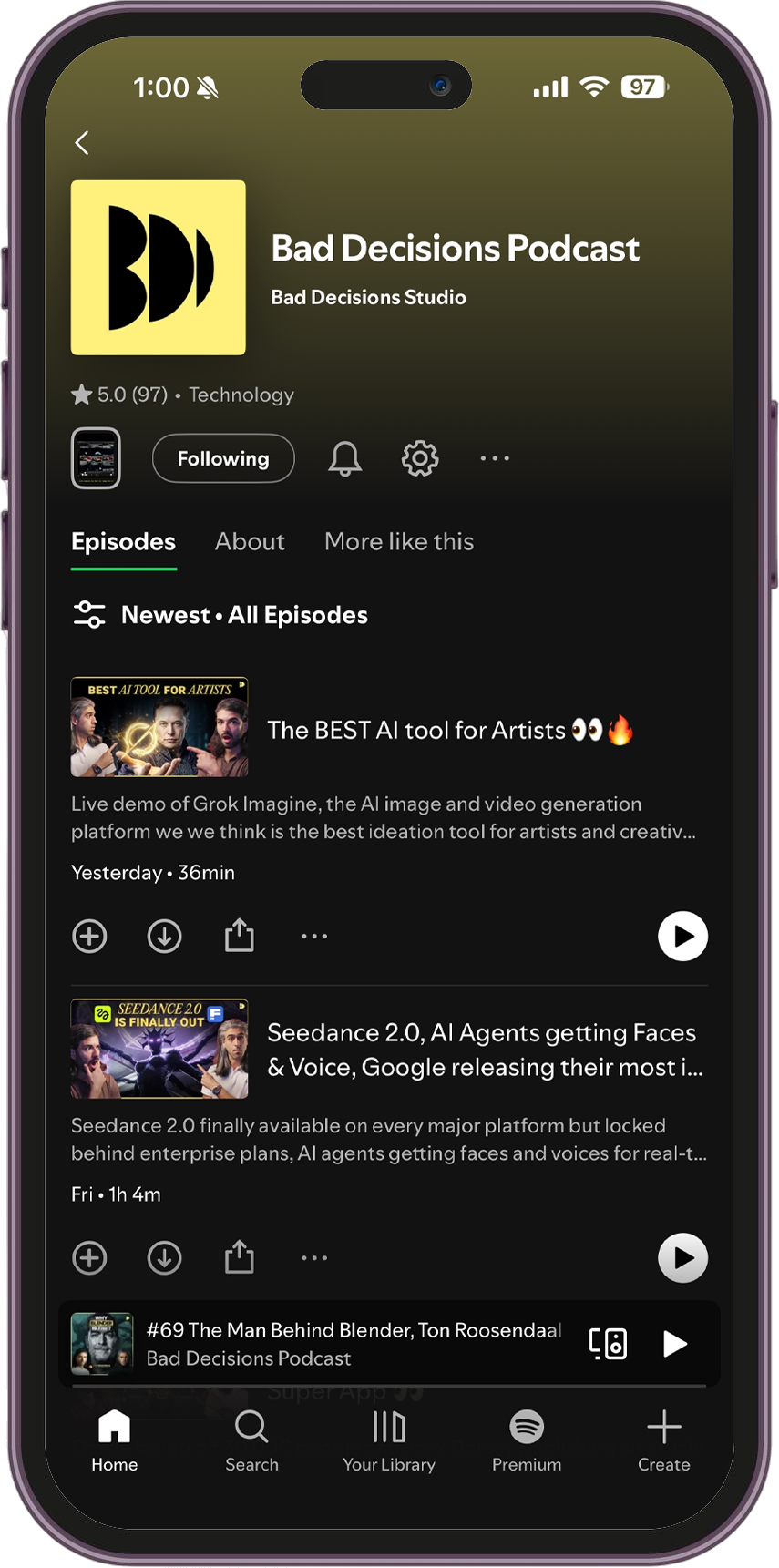 Bad Decisions Podcast on Spotify